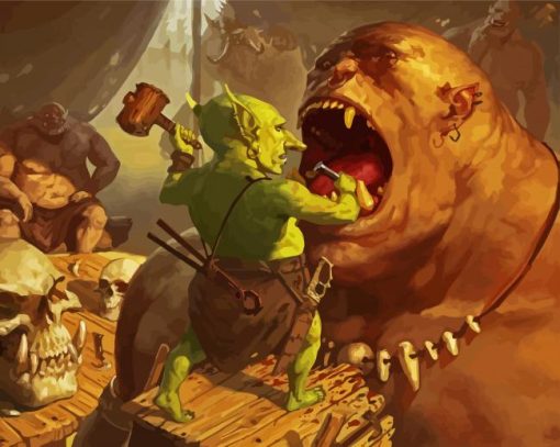 Goblin Dentist paint by numbers