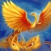 Golden Phoenix paint by numbers