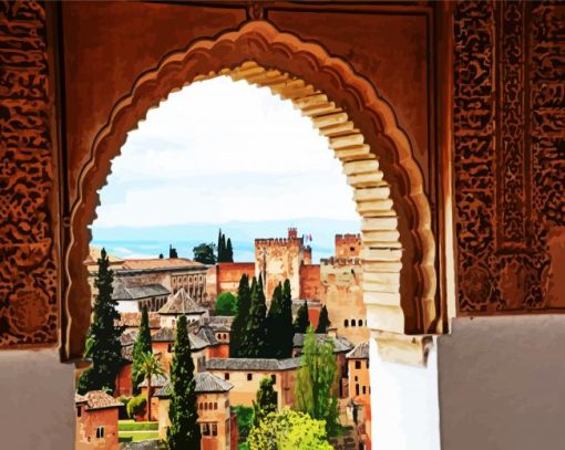 Granada Andalusia paint by number