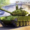 Green Military Tank paint by number