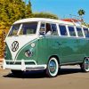 Green Volkswagen Combi paint by number