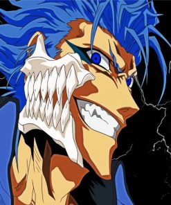 Grimmjow Jaegerjaquez Face paint by number