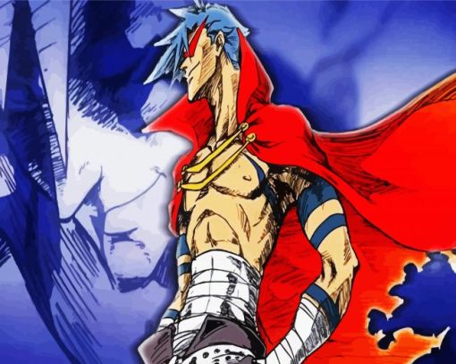 Gurren Lagann Kamina paint by number