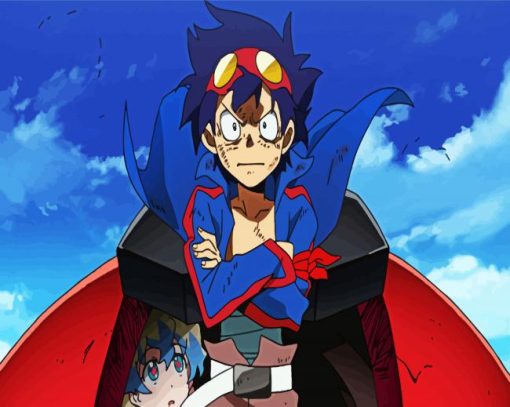 Gurren Lagann Simon paint by number