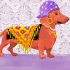 Gypsy Dachshunds Dog paint by number