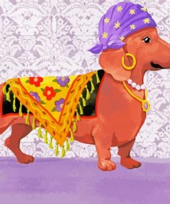 Gypsy Dachshunds Dog paint by number