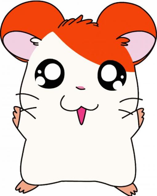 Hamtaro Hamster paint by number