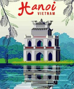 Hanoi Vietnam Poster paint by number