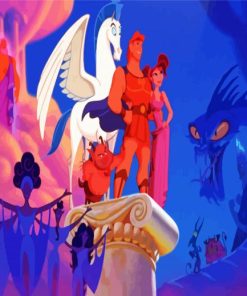 Hercules Disney Film paint by numbers