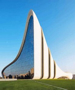 Heydar Aliyev Centre Baku paint by number