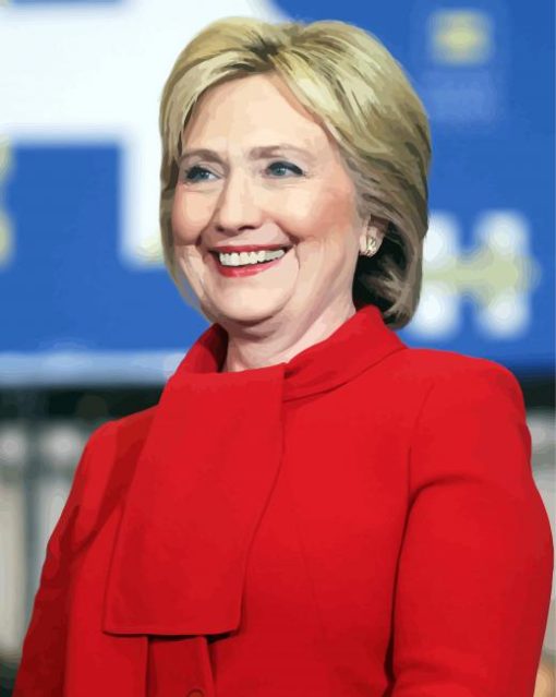 Hillary Clinton paint by number