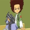 Huey Freeman With Gun The Boondocks paint by numbers