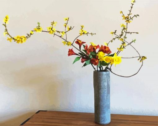 Ikebana Vase paint by numbers