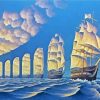 Illusion Sail Ship paint by numbers