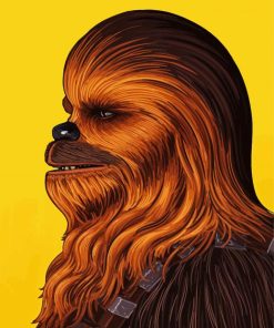 Illustration Chewbacca paint by numbers