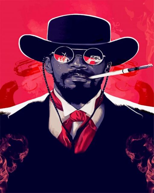 Illustration Django paint by numbers