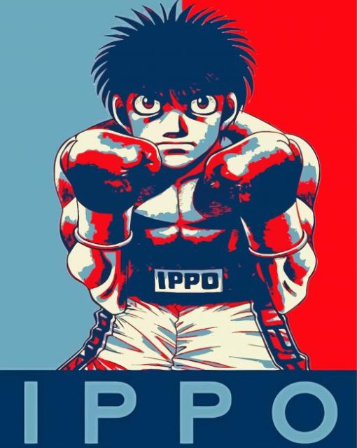 Illustration Ippo Makunouchi paint by number