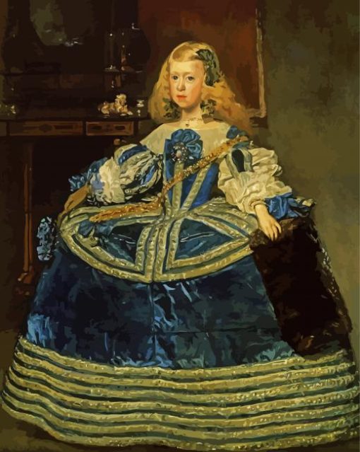 Infanta Margarita Teresa In A Blue Dreass By Velaquez paint by numbers