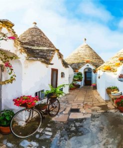 Italy Puglia Houses paint by number