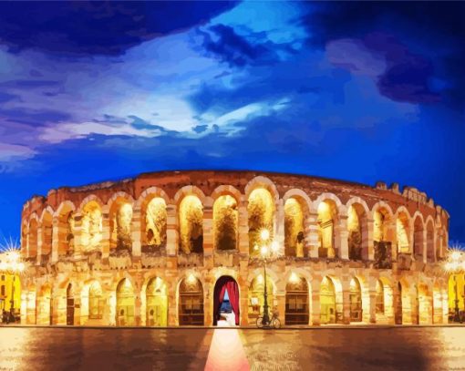 Italy Verona Arena paint by numbers