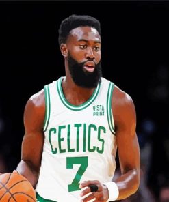 Jaylen Brown Celtics paint by numbers