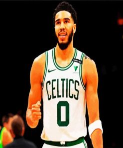 Jayson Tatum Celtics paint by number