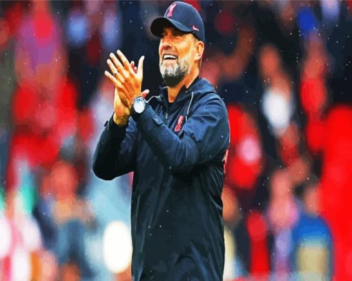 Jurgen Klopp Football paint by numbers