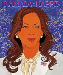 Kamala Harris Art paint by numbers