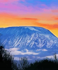 Kenya Kilimanjaro Mountain paint by numbers