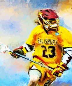 Lacrosse Player paint by number