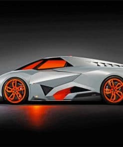 Lamborghini Egoista Car paint by numbers