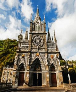 Las Lajas Sanctuary Columbia paint by numbers