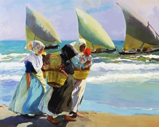 Las Tres Velas Sorolla paint by numbers