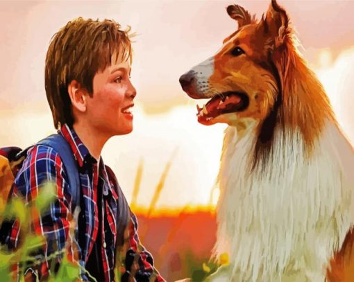 Lassie Come Home Movie paint by numbers