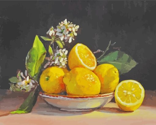 Lemons And Blossoms paint by numbers