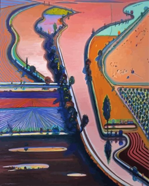 Levee Farms By Thiebaud paint by numbers