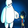 Little Baymax And Hiro Hamada paint by number