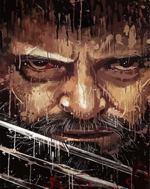 Logan Wolverine paint by numbers