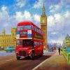 London Red Bus paint by numbers