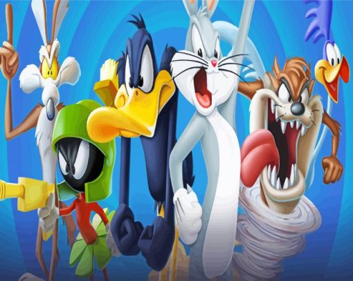 Looney Tunes Cartoon Character paint by numbers