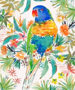 Lorikeet Bird Art paint by numbers