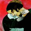 Lovers In Pink Chagall paint by numbers