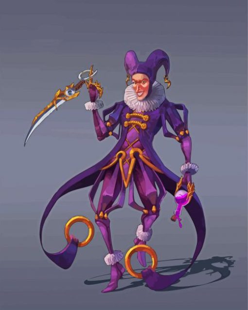 Mad Jester paint by numbers