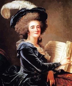 Madame De Selve Faisant De La Musique paint by number