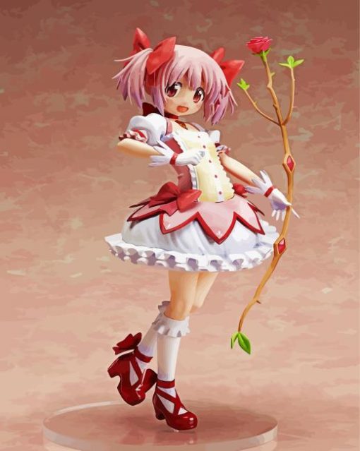 Madoka Kaname The Puella Magi paint by numbers