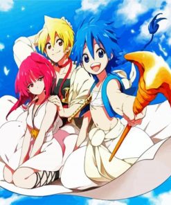 Magi Anime Characters paint by number