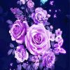 Magical Violet Roses paint by numbers