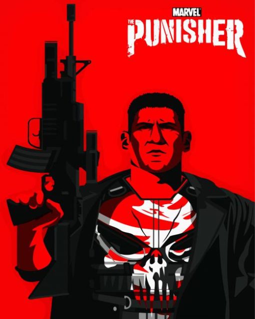 Marvel The Punisher paint by number