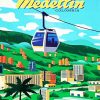 Medellin Colombia Poster paint by number