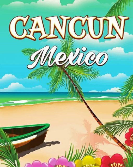 Mexico Cancun paint by numbers